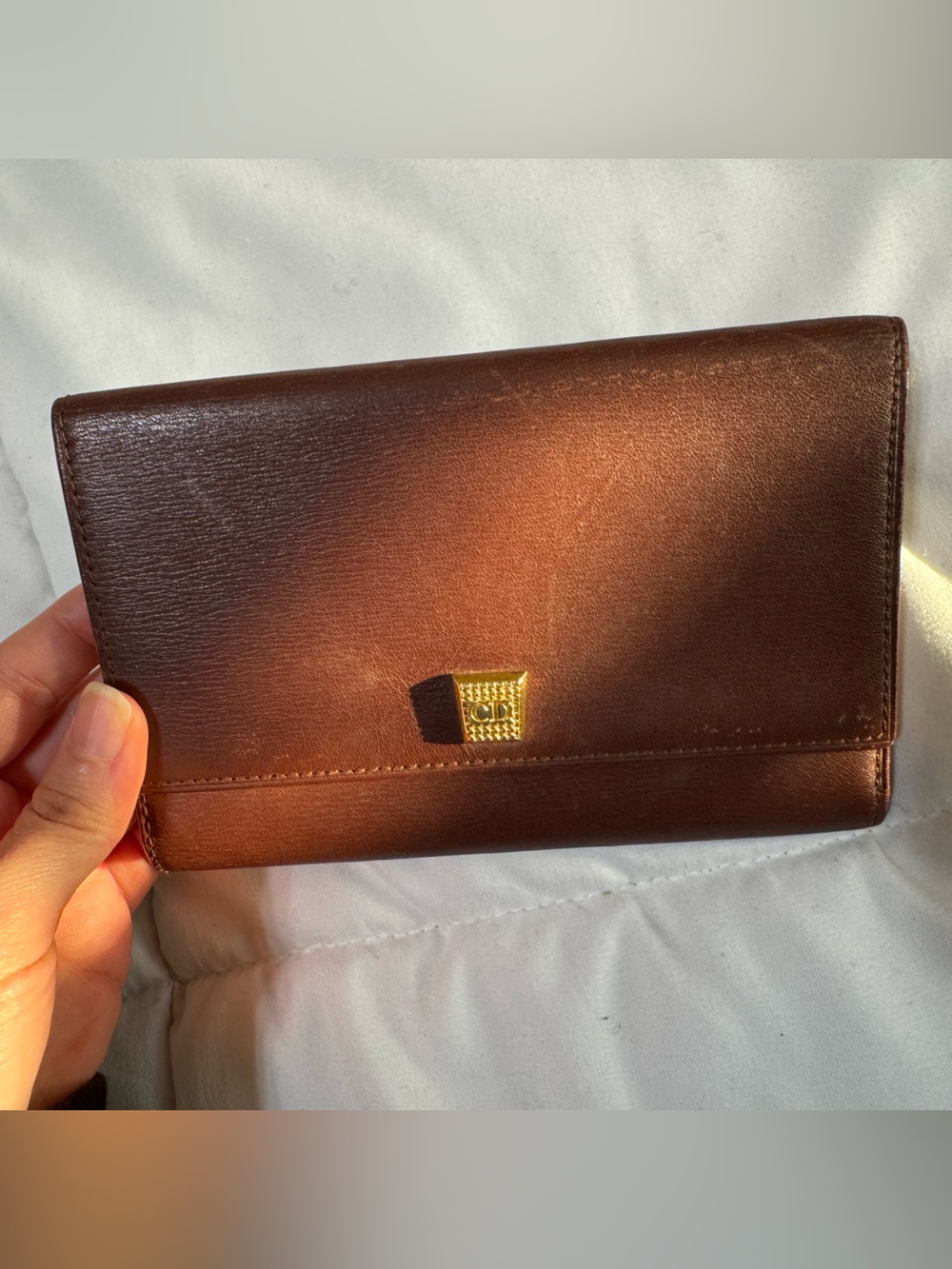 Christian Dior Vintage Leather Tri-fold Wallet - Picture 3 of 14